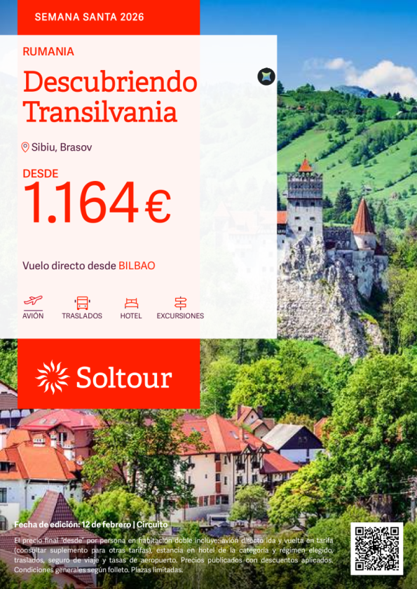Descubriendo Transilvania en Semana Santa desde 1.164 &euro; , salidas 2 de abril desde Bilbao