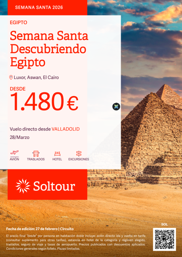 Semana Santa Descubriendo Egipto - desde Valladolid