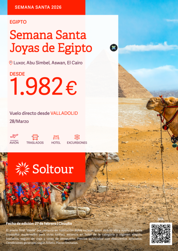 Semana Santa Joyas de Egipto - desde Valladolid