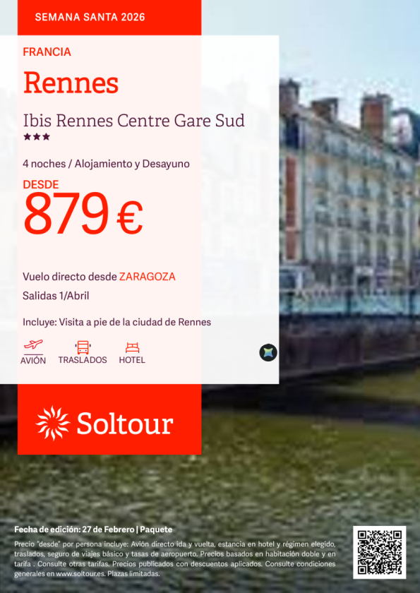 Rennes Semana Santa - desde Zaragoza