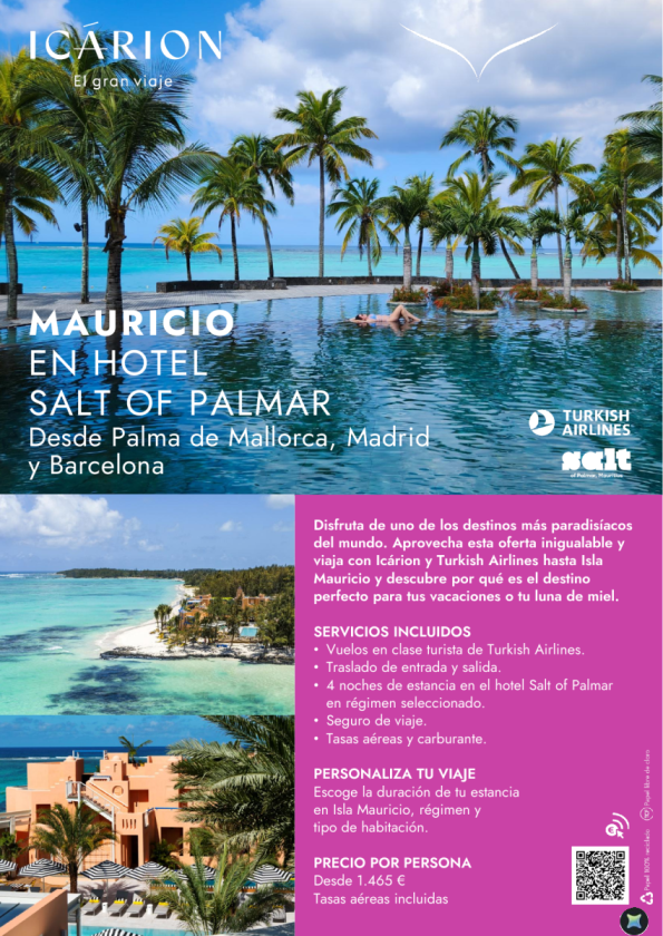 Mauricio con Turkish Airlines en Hotel Salt of Palmar