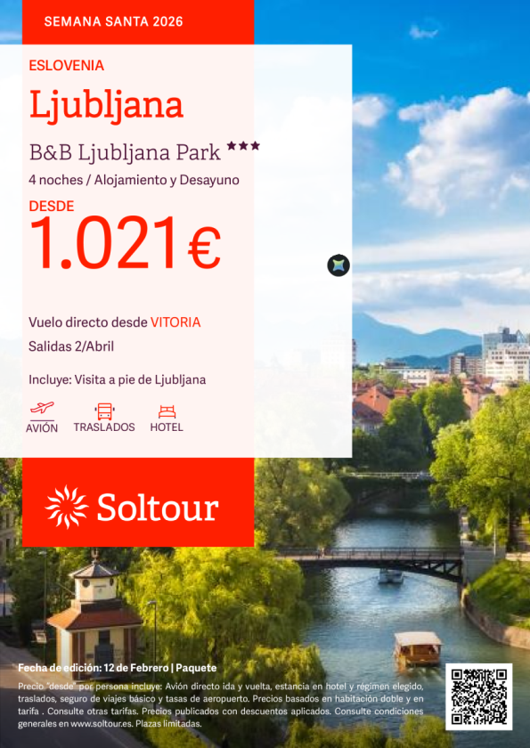 Eslovenia Semana Santa desde 1.021 &euro; , salidas el 2 de abril desde Vitoria