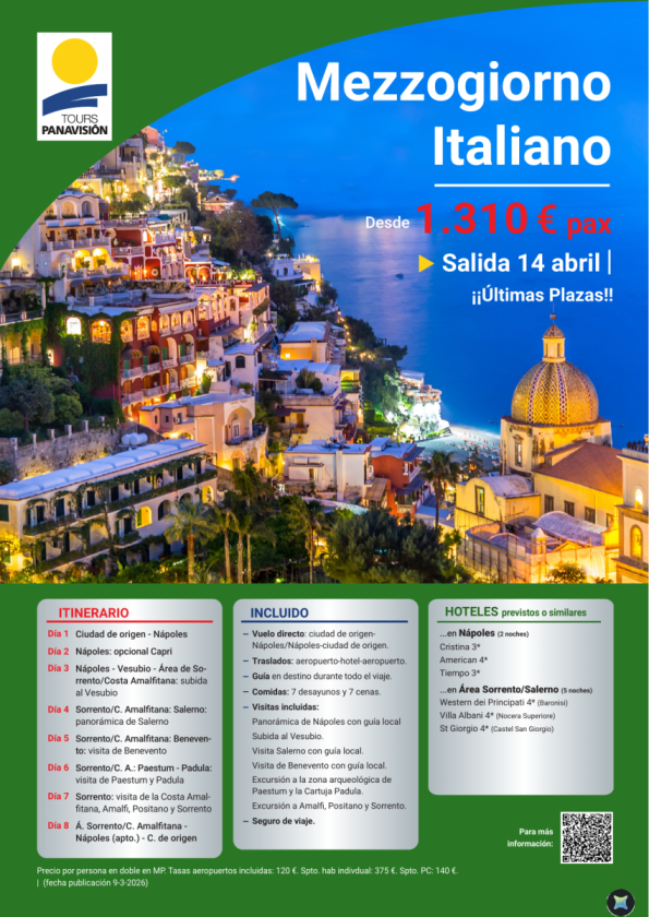 Mezzogiorno Italiano desde 1.310 &euro; 