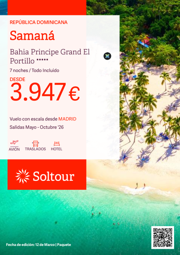 Samaná - Especial Familias en Bahia Principe Grand El Portillo desde 3.947 &euro; , salidas de Mayo a Octubre desde Madrid
