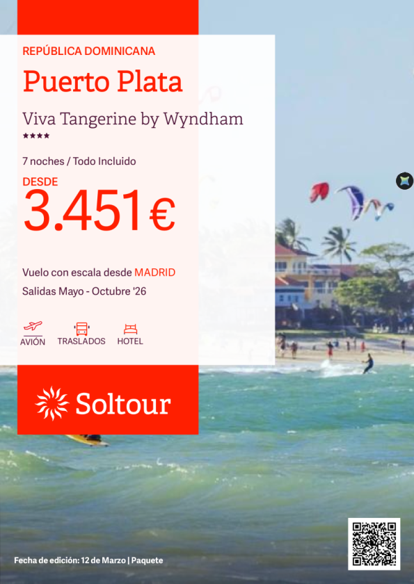 Puerto Plata - Especial Familias en Viva Tanderine by Wyndham desde 3.451 &euro; , salidas de Mayo a Octubre desde Madrid