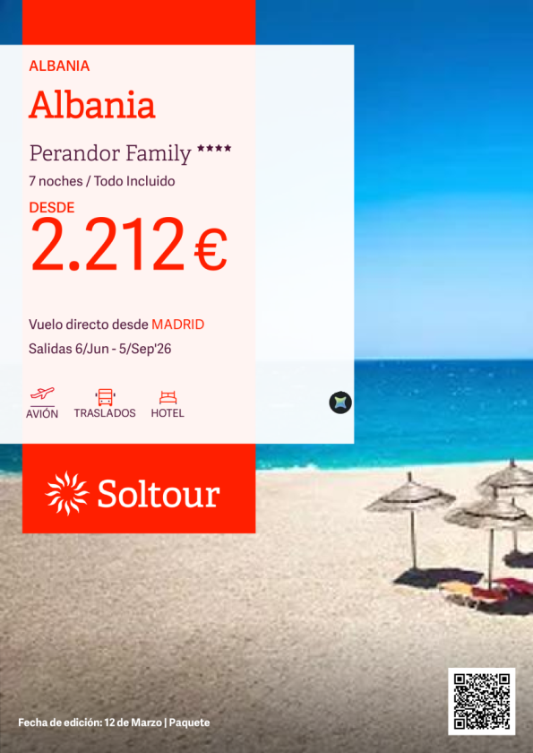 Albania - Especial Familias en Perandor Family **** desde 2.212 &euro; , salidas 6 Junio - 5 Septiembre desde Madrid
