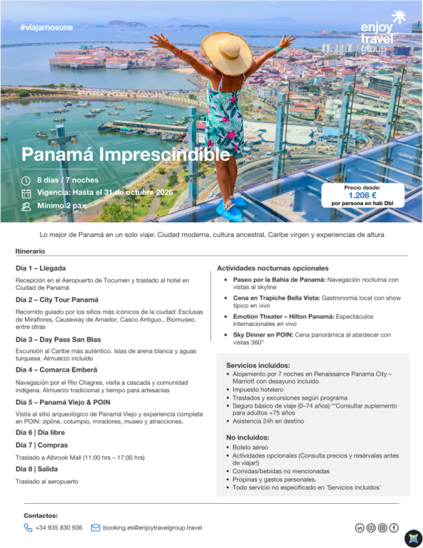 Panamá Imprescindible desde 1.208 &euro; 