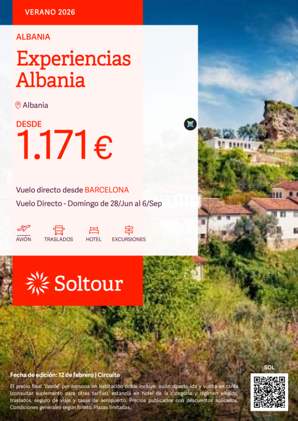 Experiencias Albania desde 1.171 &euro; , salidas del 28 Junio al 6 Septiembre desde Barcelona