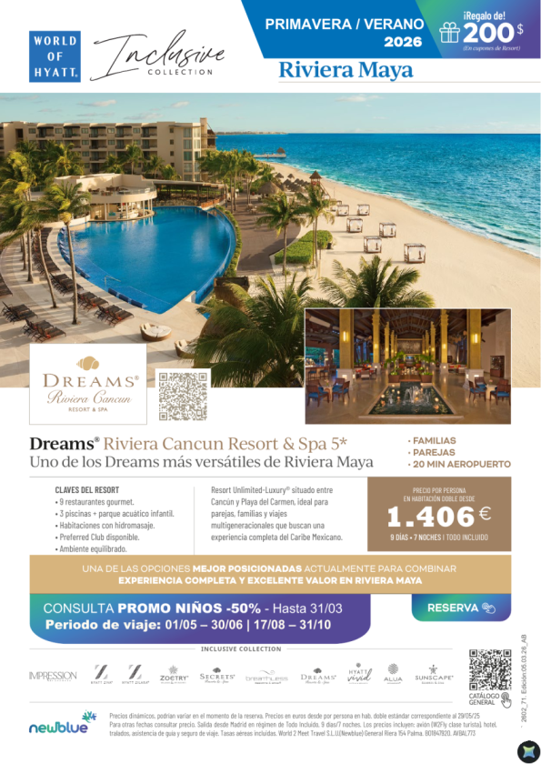 Dreams Riviera Cancun | Precio líder en Riviera Maya desde 1.406 &euro; 