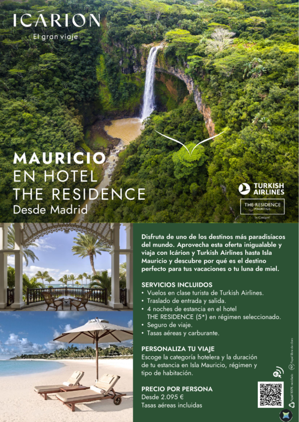 Mauricio en Hotel The Residence con Turkish Airlines