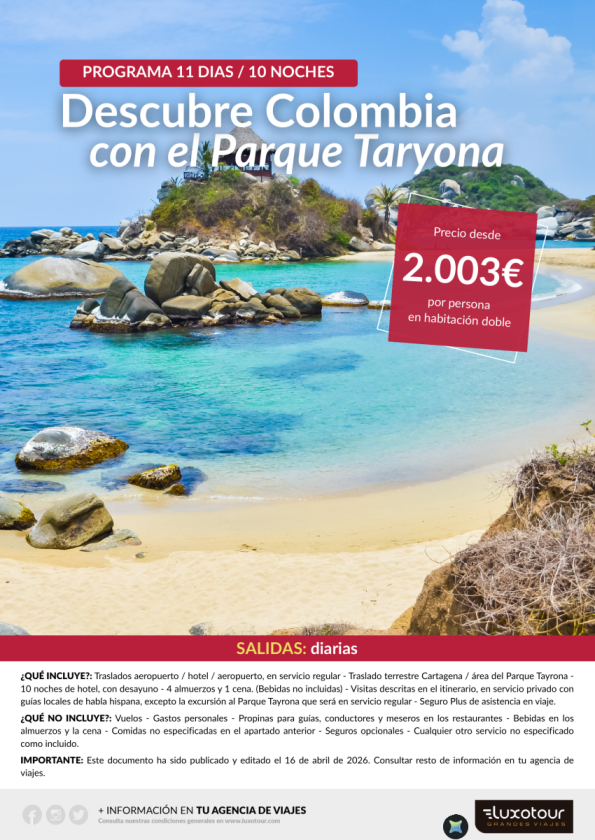 Descubre Colombia con el Parque Tayrona