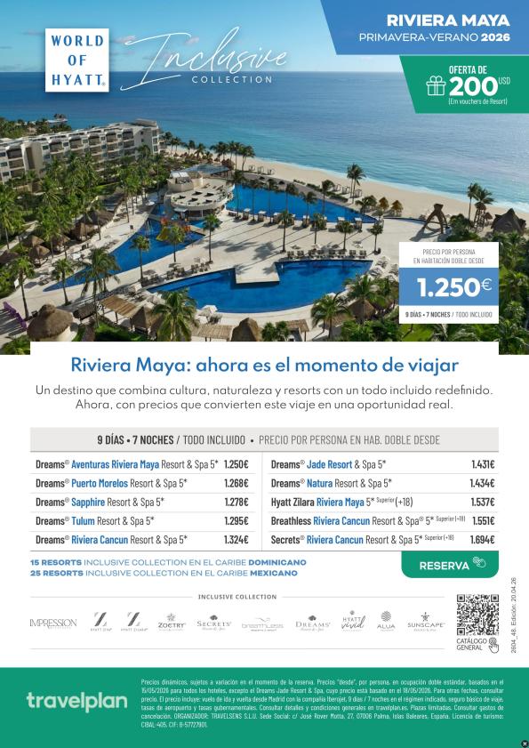 Riviera Maya desde 1.250 &euro; 9D/7N - T.I ? entra y consulta hoteles