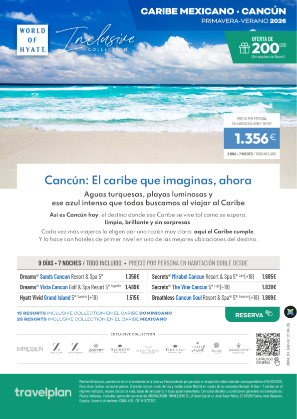 Cancún: playas de postal + hoteles que facilitan la venta desde 1.356 &euro; 