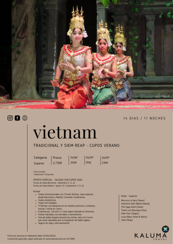 Vietnam Tradicional y Siem Reap - Salidas Especiales con Cupos Verano desde 2.730 &euro; 