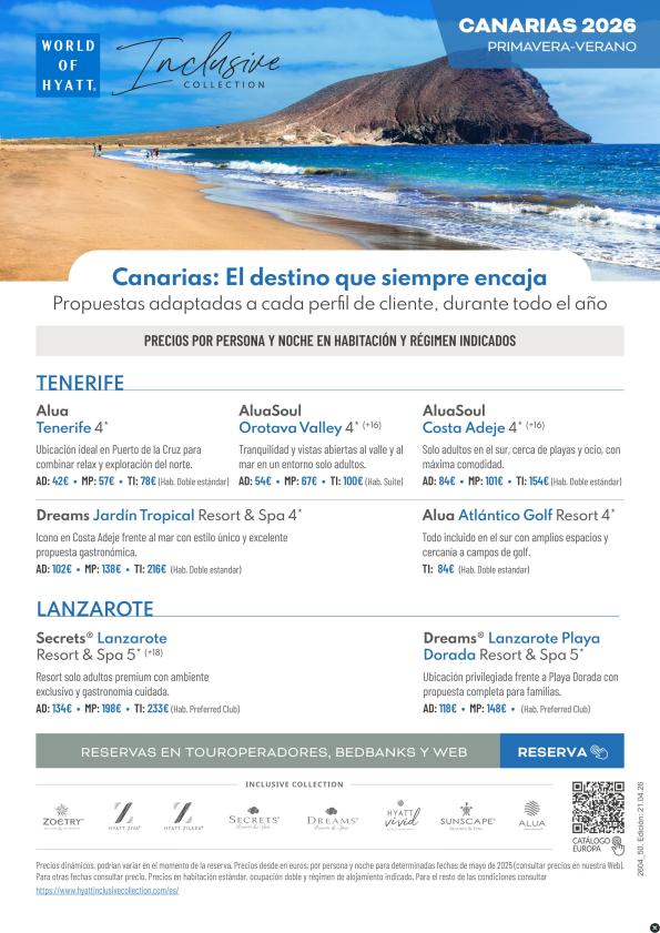Tenerife y Lanzarote desde 42 &euro; : opciones para cada tipo de cliente