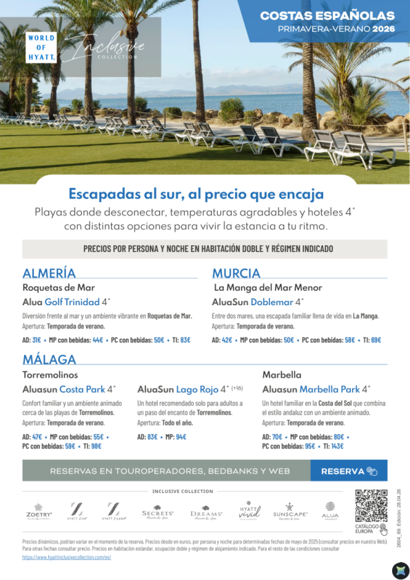 Sur de España desde 31 &euro; : Roquetas, La Manga y Málaga