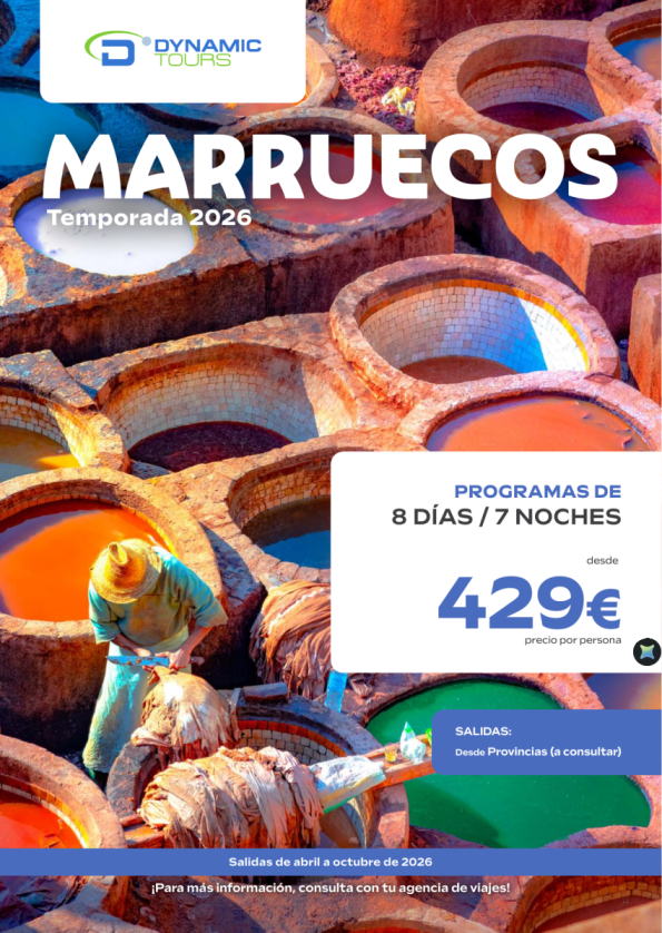 ????????? ?Programas terrestres / con vuelos incluidos??salidas de abril a octubre de 2026 &euro; ?desde 429 &euro; ?