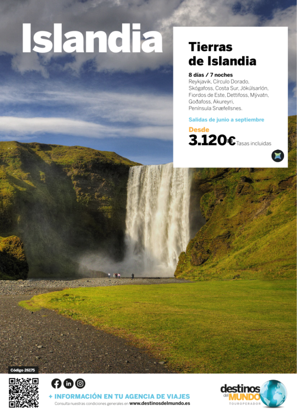 ??? Tierras de Islandia 8 d / 7 origen: Madrid, Barcelona, Valencia, Bilbao y Málaga desde 3.120 &euro; ???