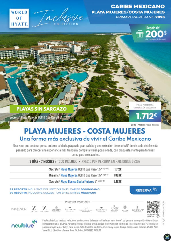 Playa Mujeres (Car. Mexicano): 5* exclusivos en una de las zonas con mejor calidad de playa desde 1.712 &euro; 
