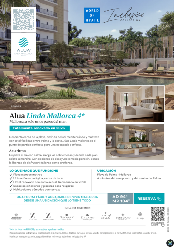 Mallorca: Alua Linda Playa de Palma reabre desde 94 &euro; AD