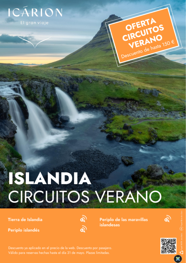 Islandia. Oferta circuitos verano. Descuento de hasta 150 &euro; 