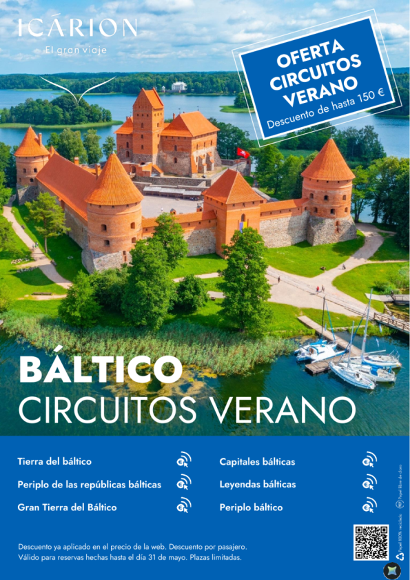 Báltico. Oferta circuitos verano. Descuento de hasta 150 &euro; 