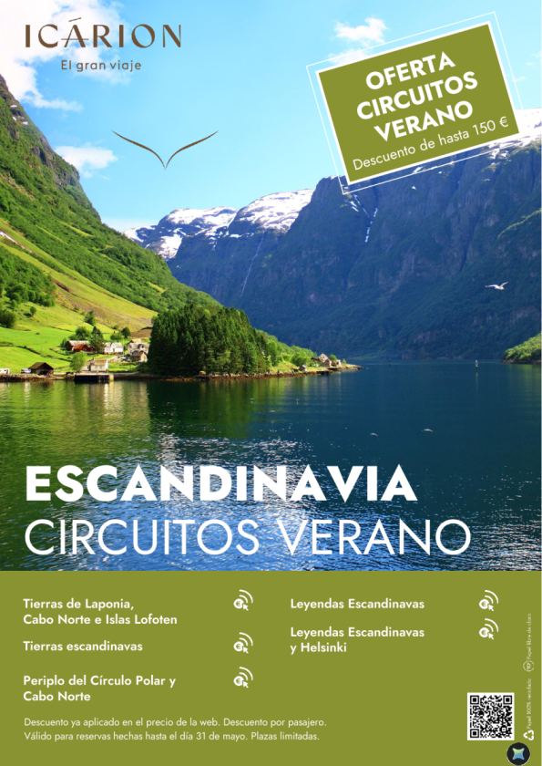 Escandinavia. Oferta circuitos verano. Descuento de hasta 150 &euro; 