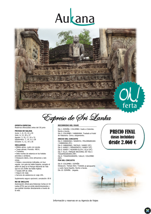 Sri Lanka, especial junio
