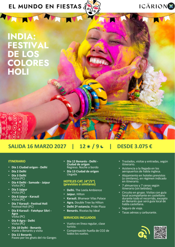 India: Festival de los colores Holi