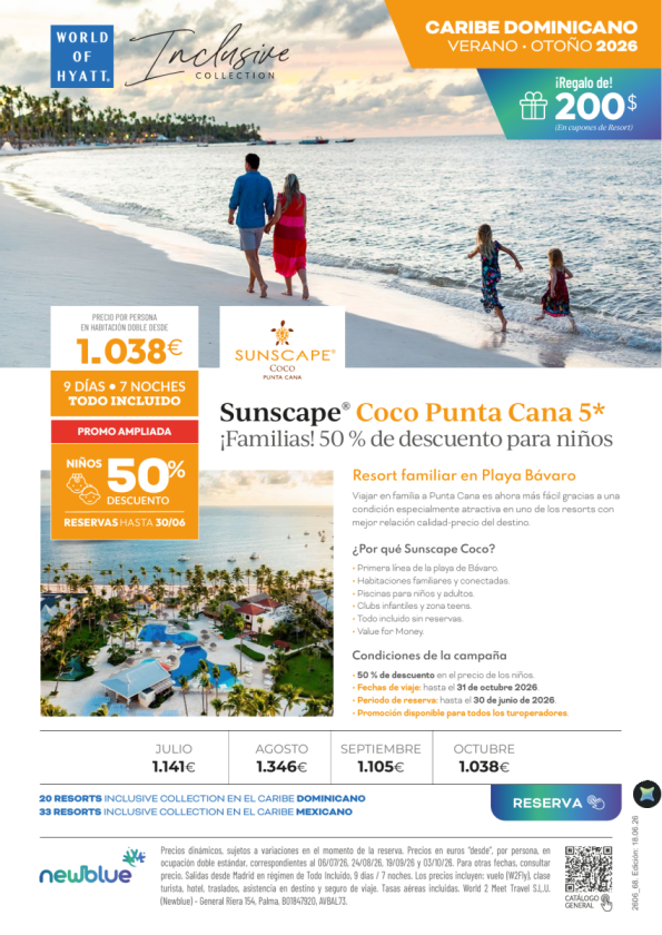 Caribe Dominicano desde 1.038 &euro; -??Niños 50% Dto. reservando hasta el 30/06. 9D/7N T.I - ?? incluidos