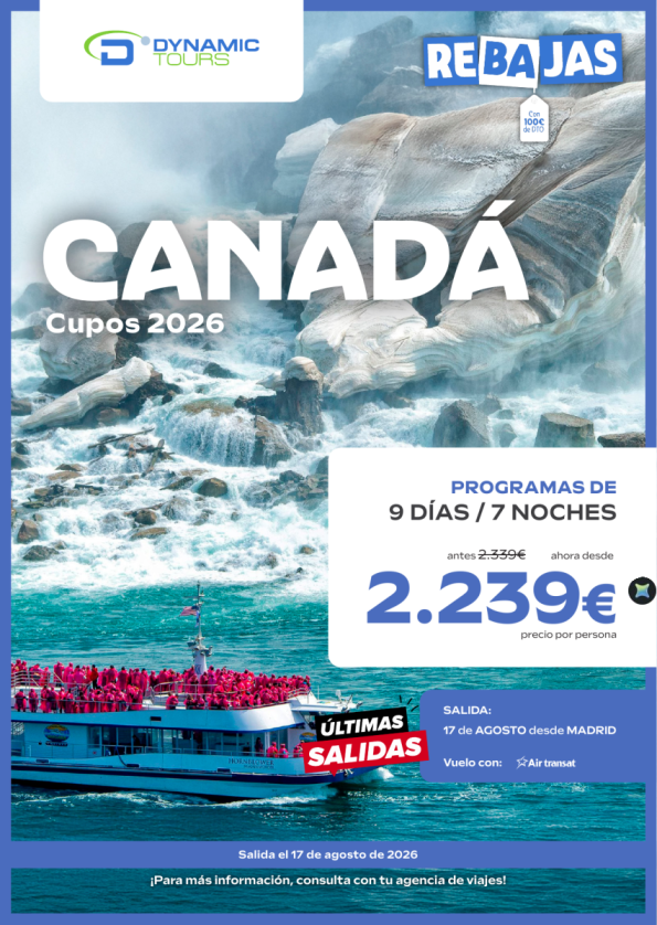 ???????REBAJAS 2026 &euro; ?Última Salida: 17 de Agosto desde MAD? ? ?2?.?3?3?9????ahora desde 2.239 &euro; ?