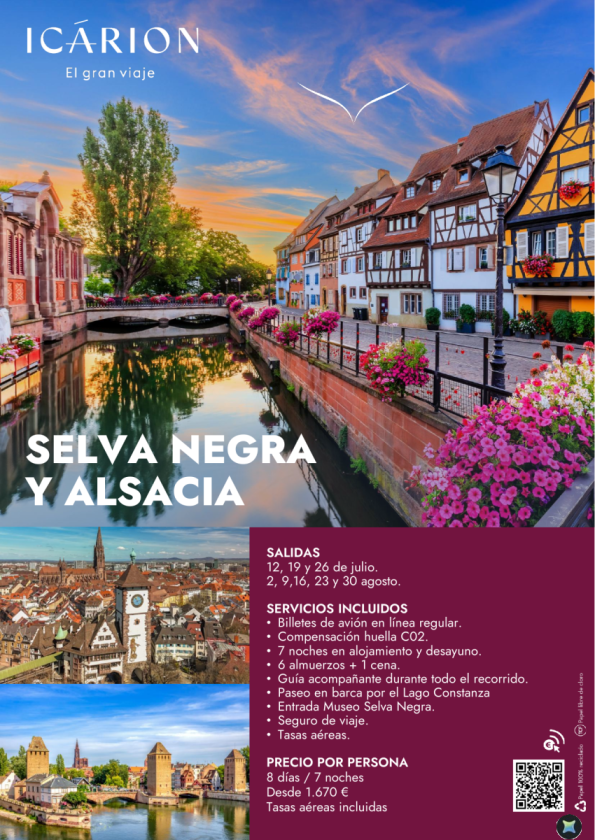 Selva Negra y Alsacia en julio y agosto. 8 días 7 noches