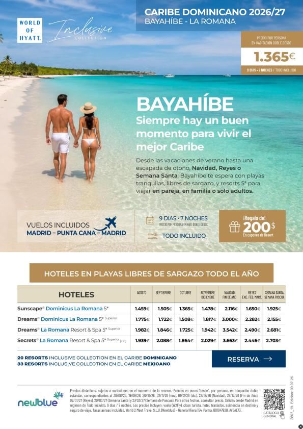 Bayahíbe 2026/27 ?? Caribe sin sargazo desde 1.365 &euro; | Verano, Navidad, Reyes y Semana Santa