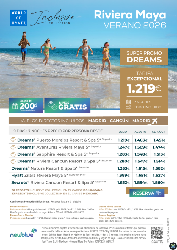 Riv. Maya | ? Bajada de precios en julio y agosto + Niños Gratis Desde 1.219 T.I 9D/7N Vuelos incluidos