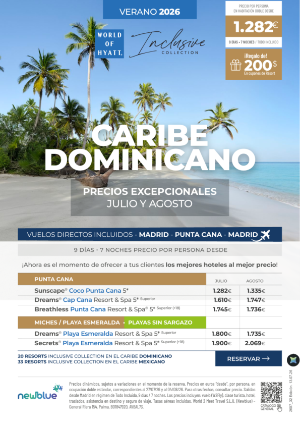 ?Julio y Agosto en Dominicana desde 1.282 &euro; T.I 9D/7N - Vuelos incluidos. Precios excepcionales.