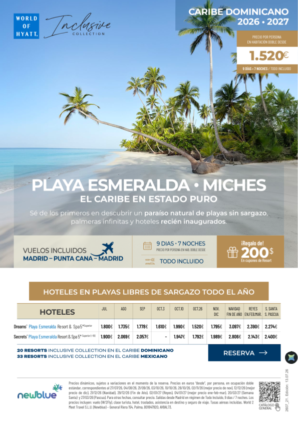 Miches · Playa Esmeralda | Verano, Navidad, Reyes y Semana Santa desde 1.520 &euro; 