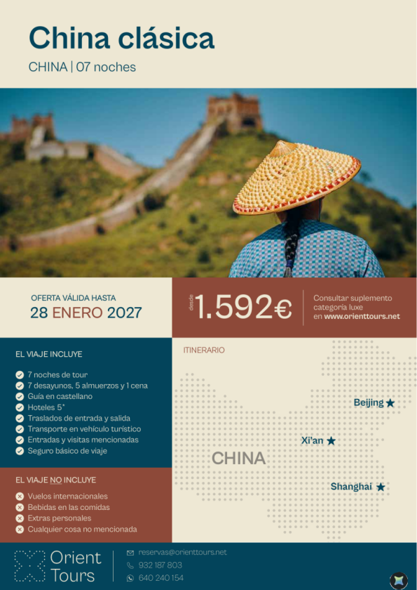 CHINA - China clásica 7 noches desde 1.592 &euro; 