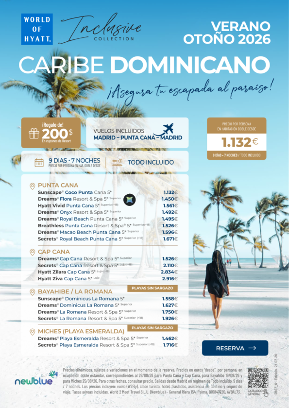 Miches, Bayahíbe, Cap Cana y Punta Cana - AGO y SEP. Desde 1.132 &euro; 9D/7N ??incluidos