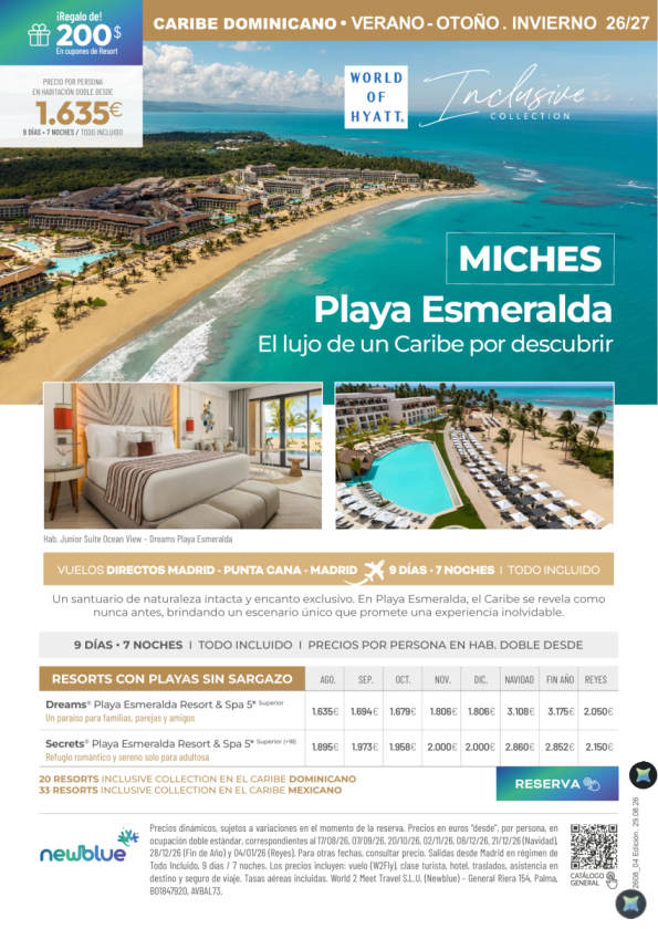 Miches · Playa Esmeralda | Verano, Navidad, Reyes y Semana Santa desde 1.635 &euro; 