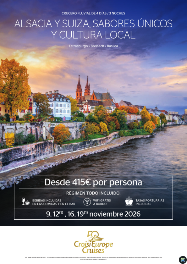 DESDE 415 &euro; Alsacia y Suiza- Sabores únicos y cultura local 4 dias/ 3 noches