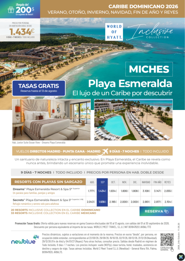 Miches - Playa Esmeralda desde 1.434 &euro; 