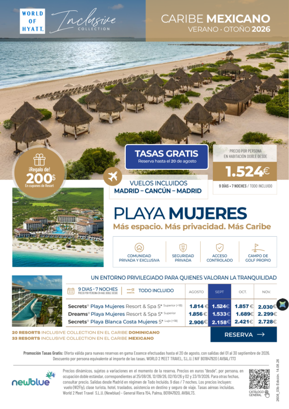 Exclusividad en Playa Mujeres (Car. Mex) desde 1.524 &euro; 