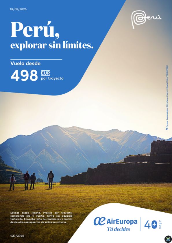 Perú, explorar sin límites. Vuela desde 498 &euro; 