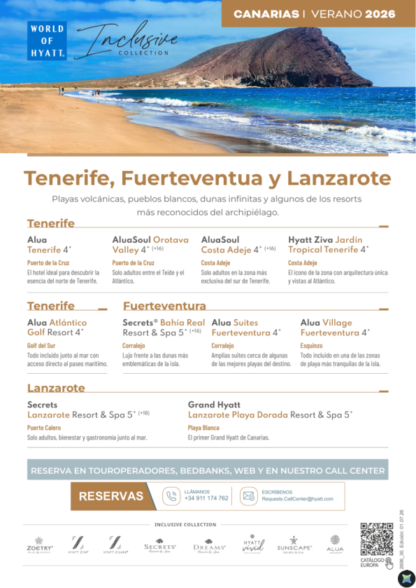 Tenerife, Fuerteventura y Lanzarote | 10 hoteles Hyatt para recomendar este verano