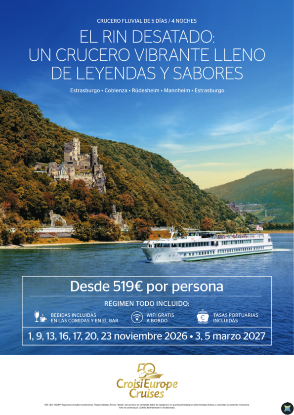 ULTIMAS PLAZAS el Rin desatado - 5 dias/4 noches -todo incluido - noviembre y marzo