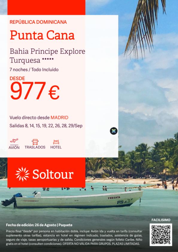 Punta Cana TI -  Septiembre desde Madrid.