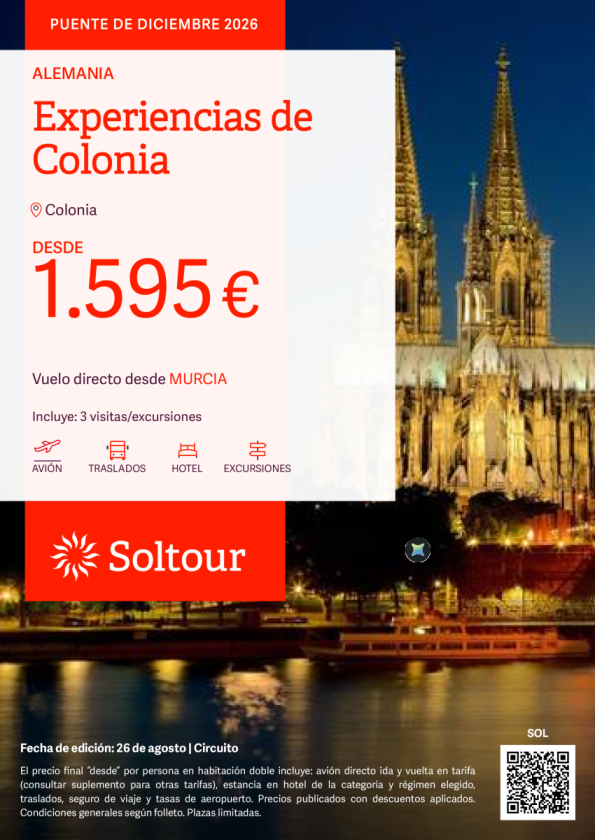Experiencias de Colonia -Puente de Diciembre desde Murcia