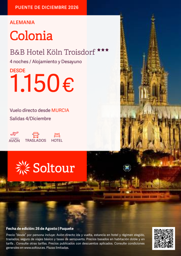 Colonia - Salida 4 de Diciembre desde Murcia