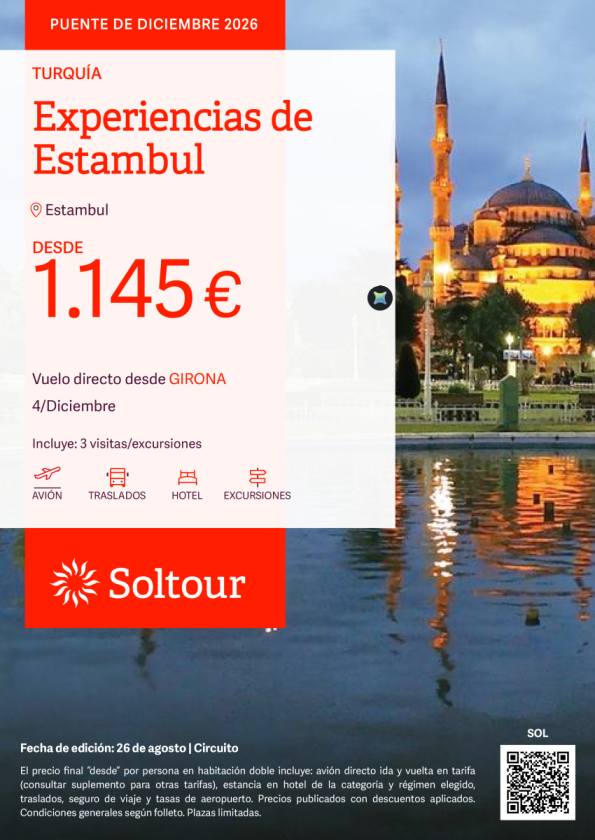 Experiencias de Estambul - Salida 4 de Diciembre desde Girona