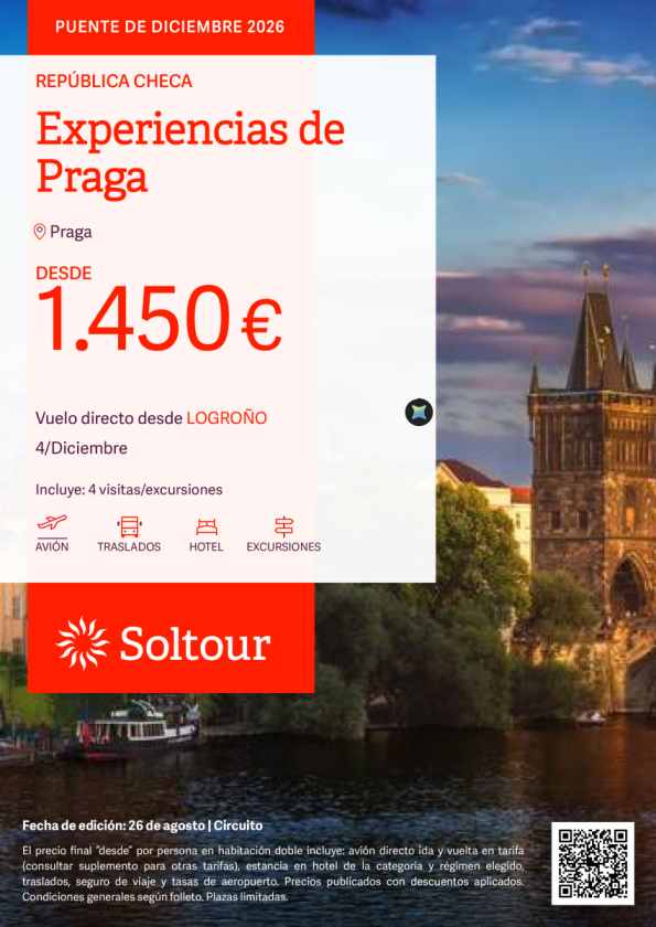 Experiencias de Praga - Salida 4 de Diciembre desde Logroño
